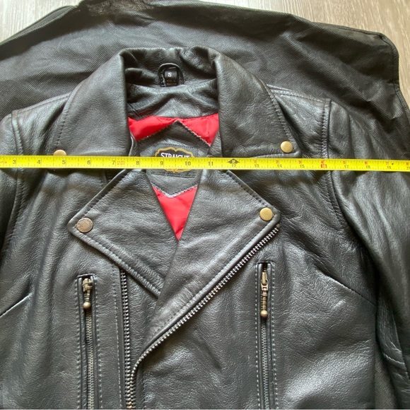 Straight to Hell Lady’s Defector Genuine Leather Jacket w/ Brass hardware Sz SM. - Picture 2 of 9